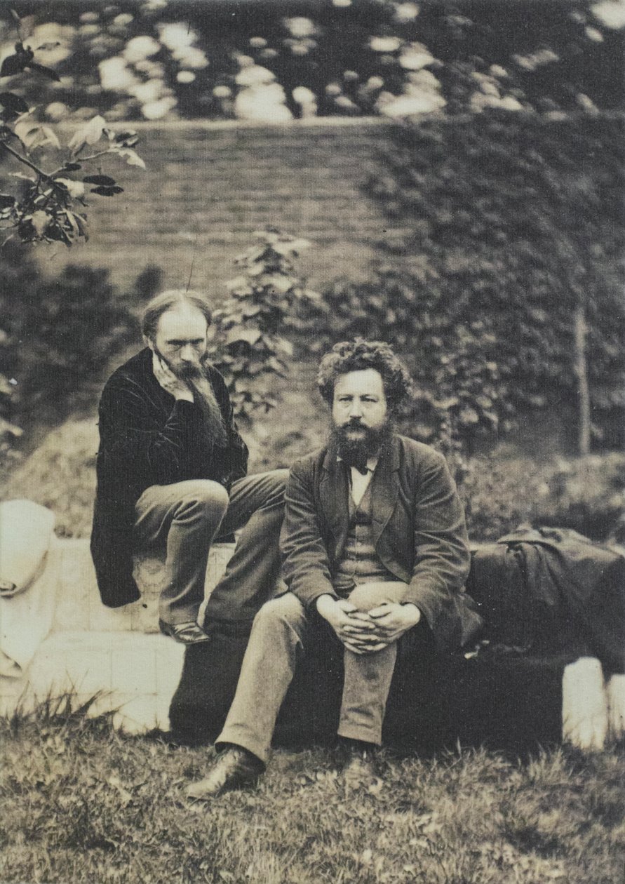 Edward Burne Jones i William Morris, galeria Williama Morrisa, Londyn (zdjęcie) autorstwa Frederick Hollyer