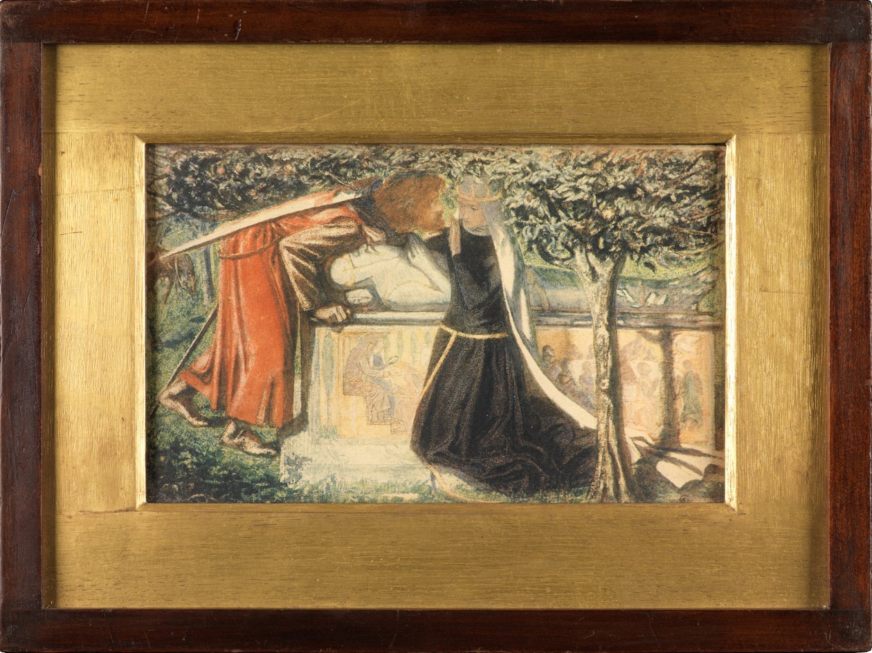 Grobowiec króla Artura (kolorowy nadruk) autorstwa Frederick Hollyer
