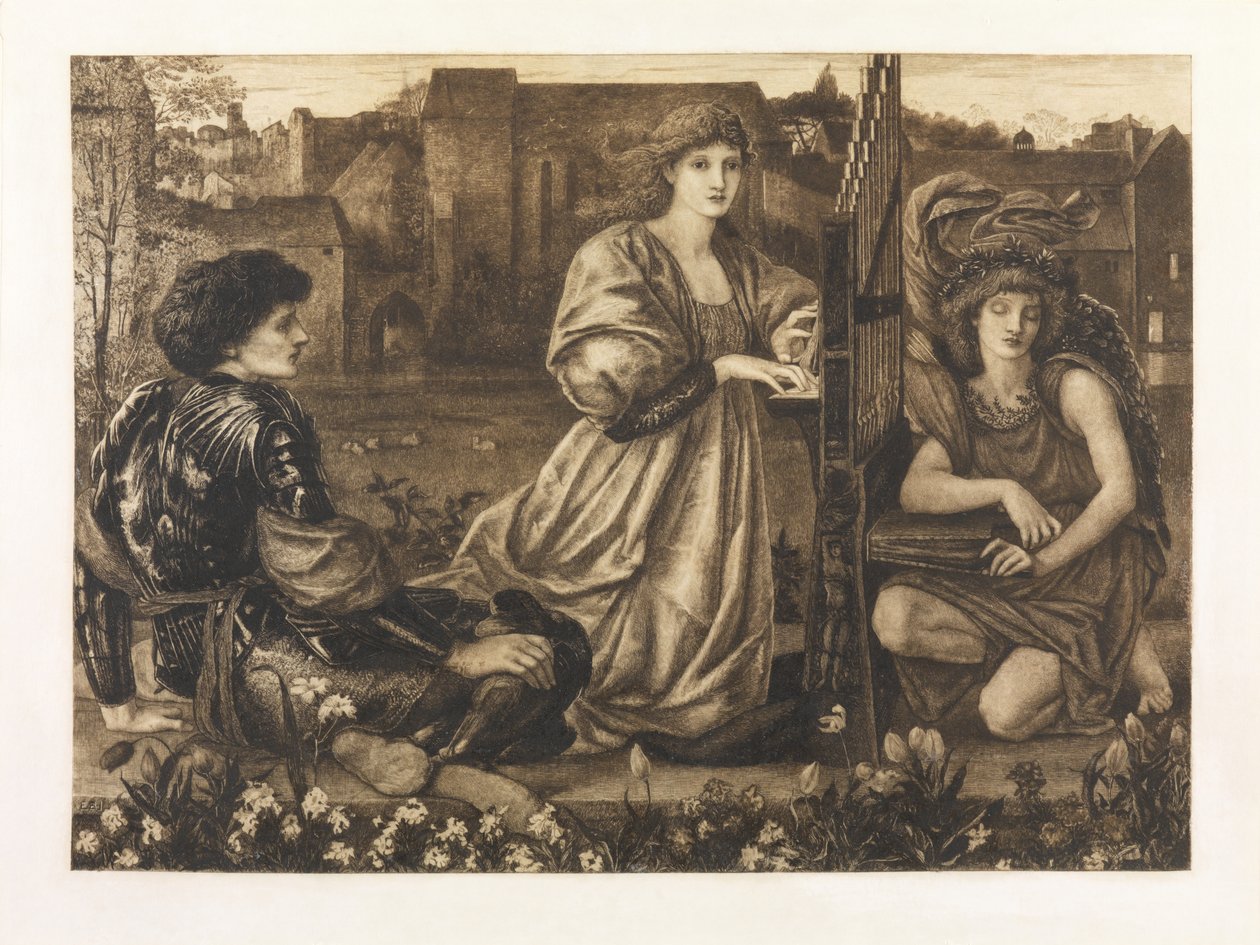Pieśń o miłości (platyna) autorstwa Frederick Hollyer
