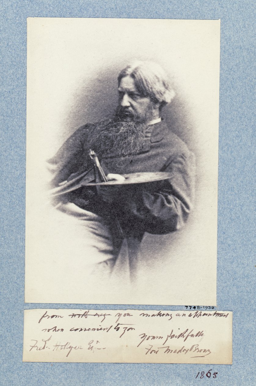 Portret Forda Madoxa Browna (1821-93) c.1870 (odbitka platynowa) autorstwa Frederick Hollyer