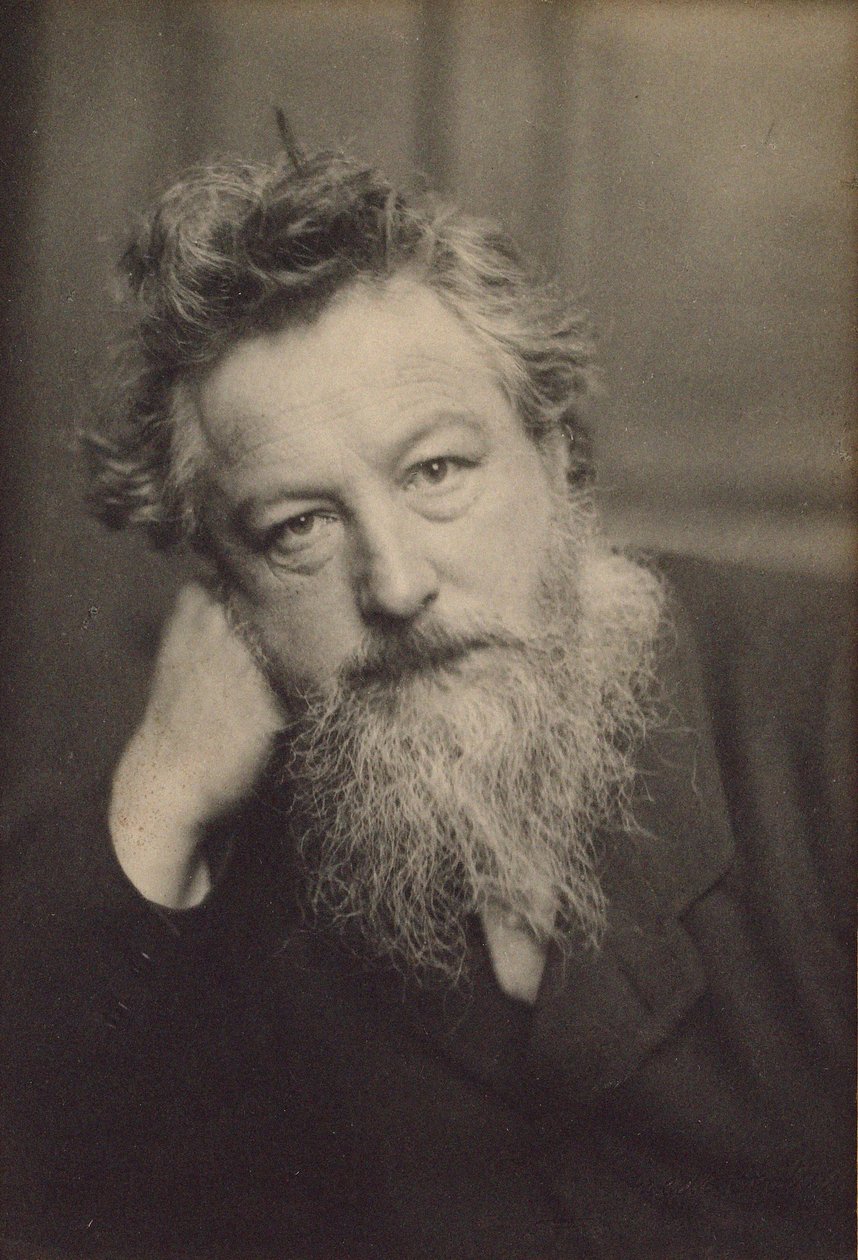 Portret Williama Morrisa 1834-1896. autorstwa Frederick Hollyer