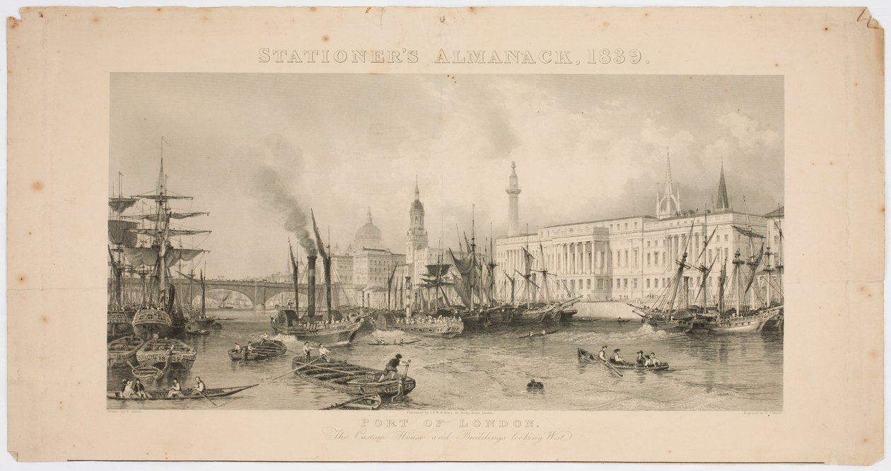 Port w Londynie autorstwa Frederick James Havell