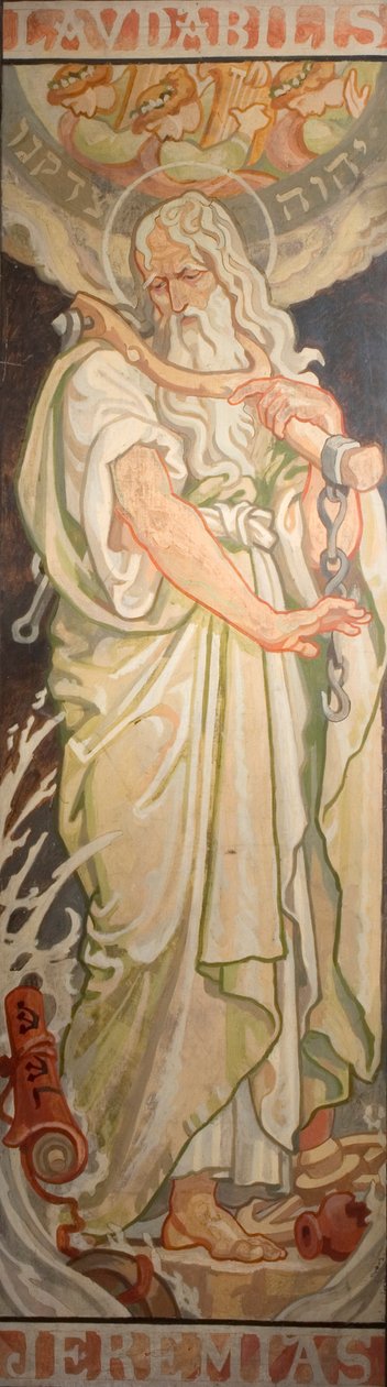Prorocy Starego Testamentu: Jeremiasz, ok. 1910 r. autorstwa Frederick James Sheilds