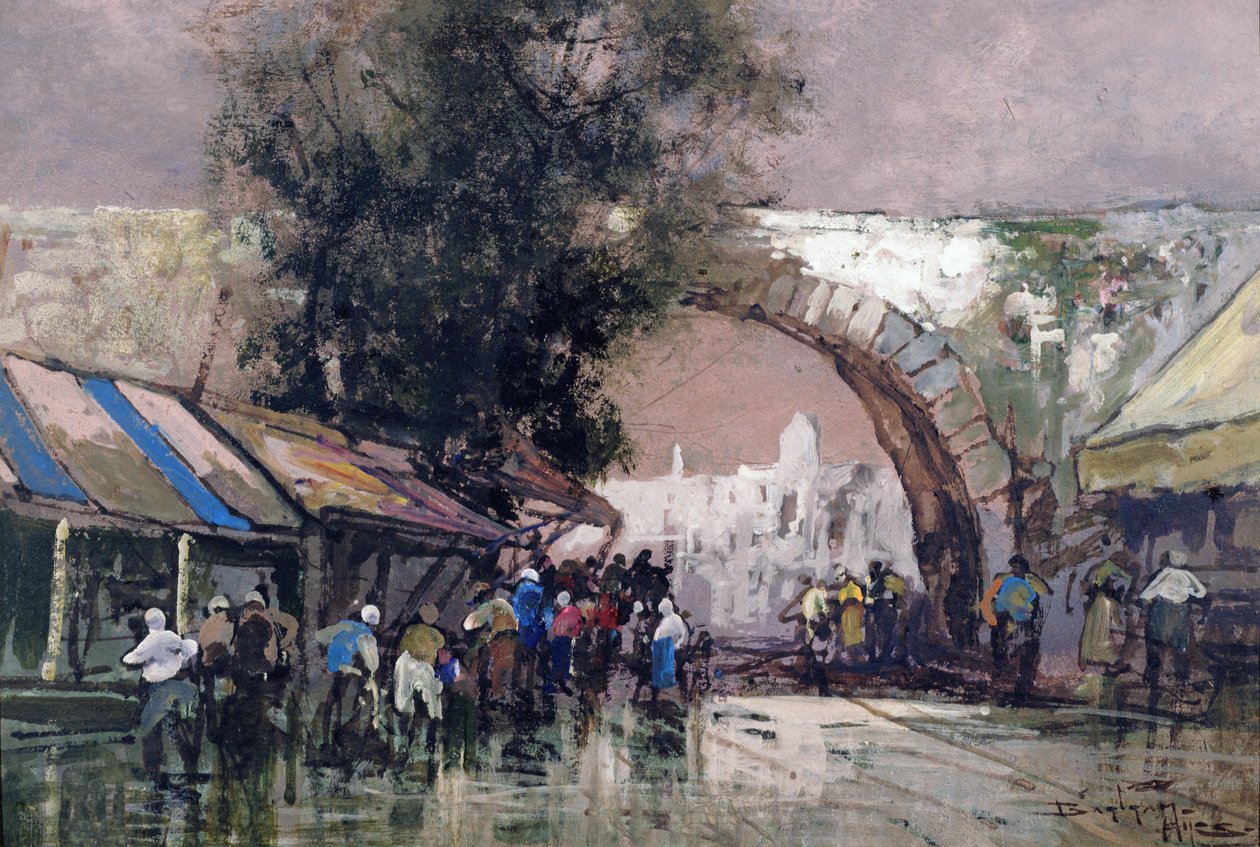 W Zajętych nawiedzonych ludziach, 1915 (olej i toaleta na pokładzie) autorstwa Frederick Johnn Hiles