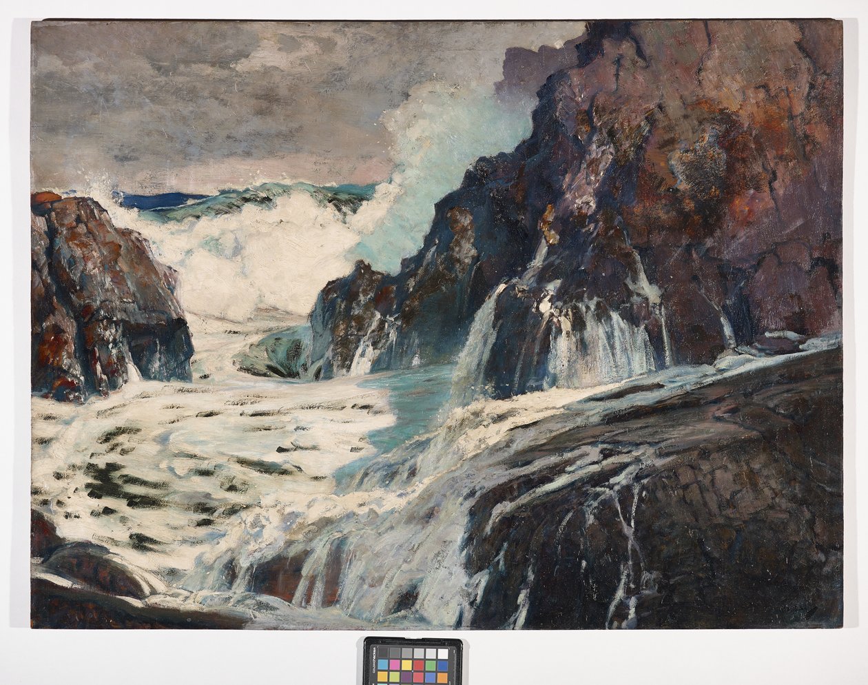 Po burzy, ok. 1925 (olej na sklejce) autorstwa Frederick Judd Waugh