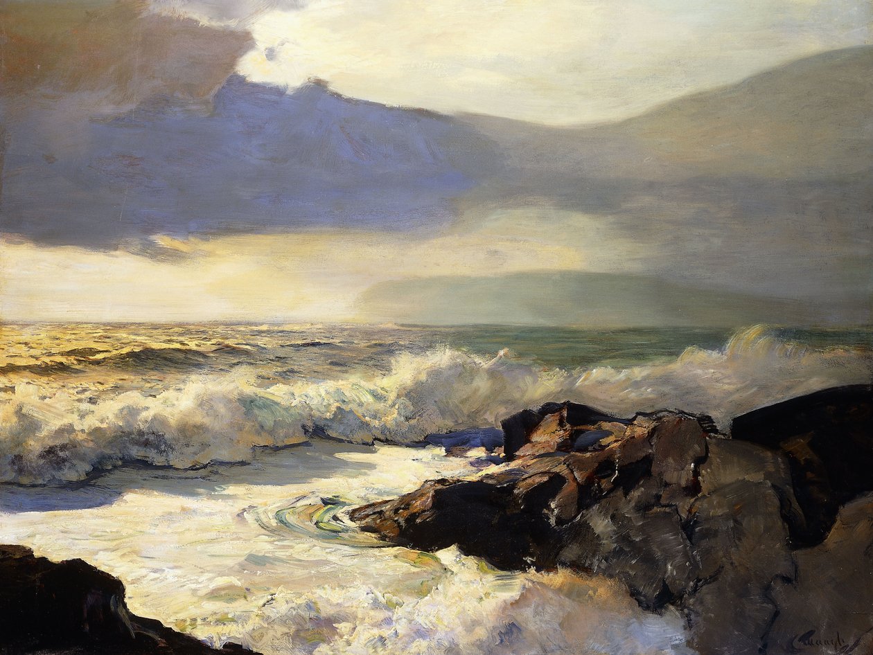 Chmury deszczowe i morze autorstwa Frederick Judd Waugh