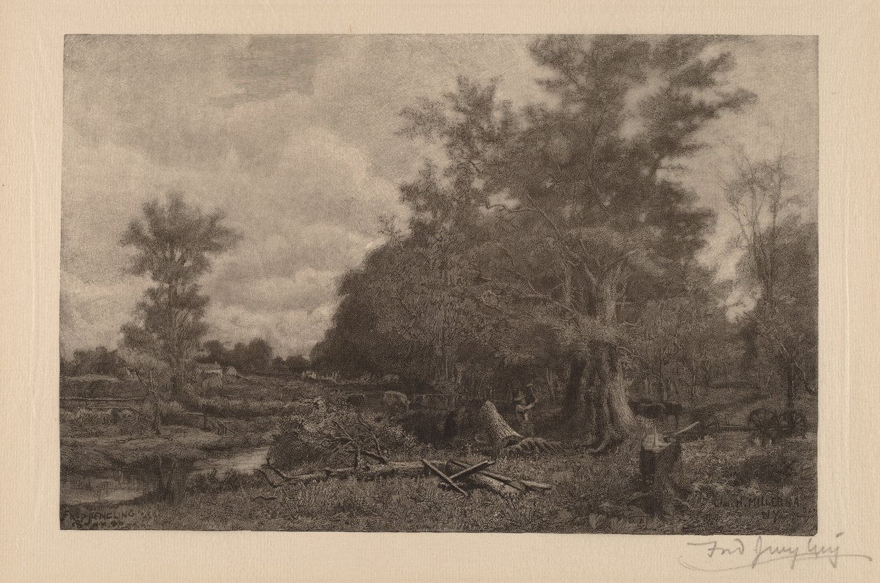 Bez tytułu (Krajobraz Nowego Jorku) autorstwa Frederick Juengling
