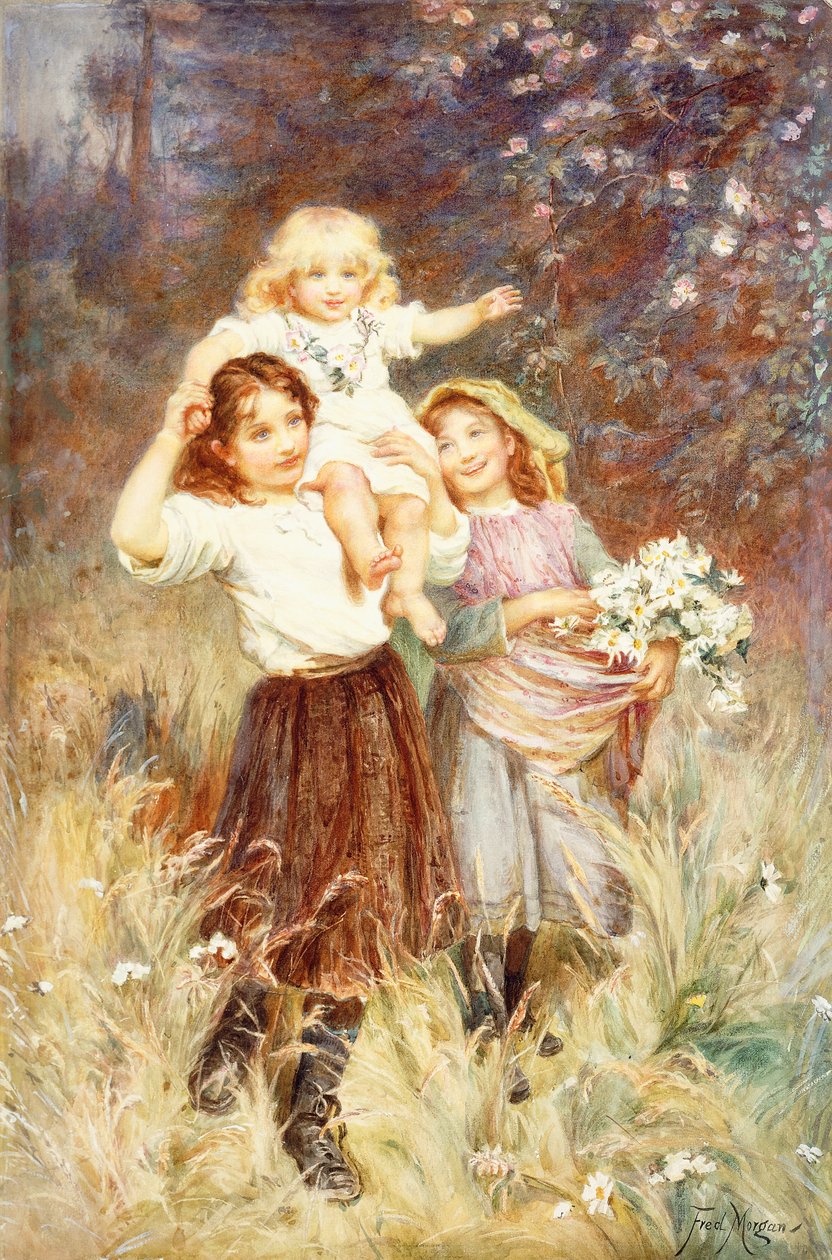 Zbieranie Kwiatów, autorstwa Frederick Morgan