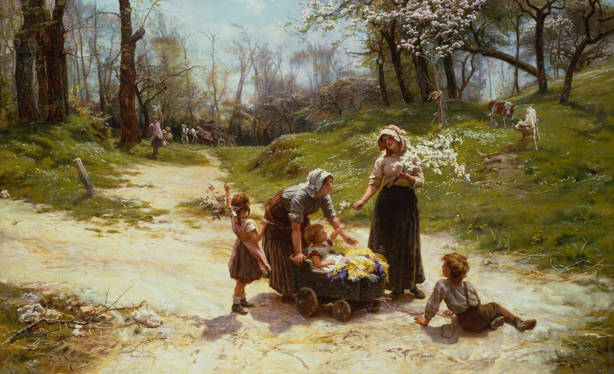 maj (olej na płótnie) autorstwa Frederick Morgan