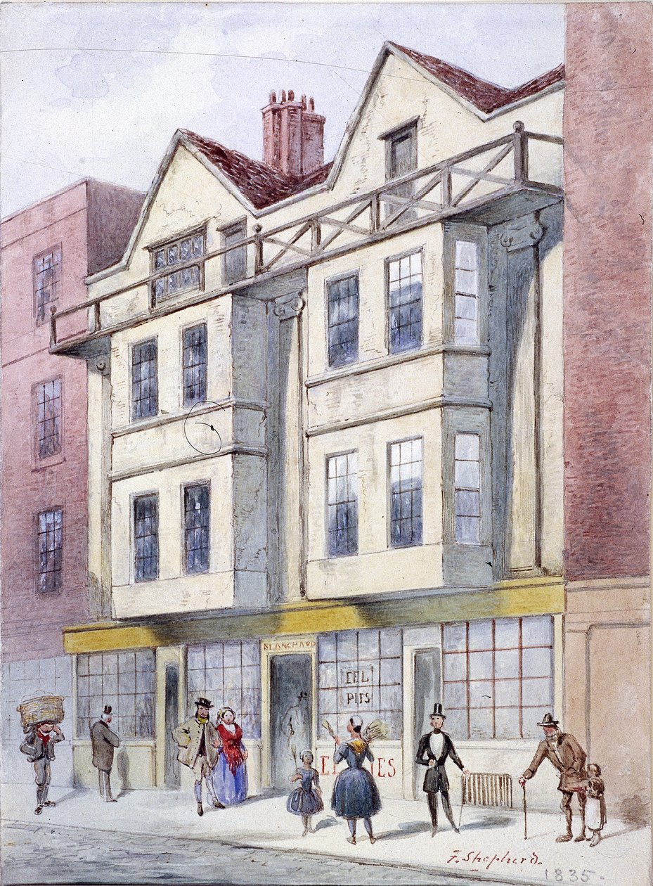 Fleet Street, Londyn, 1835 autorstwa Frederick Napoleon Shepherd