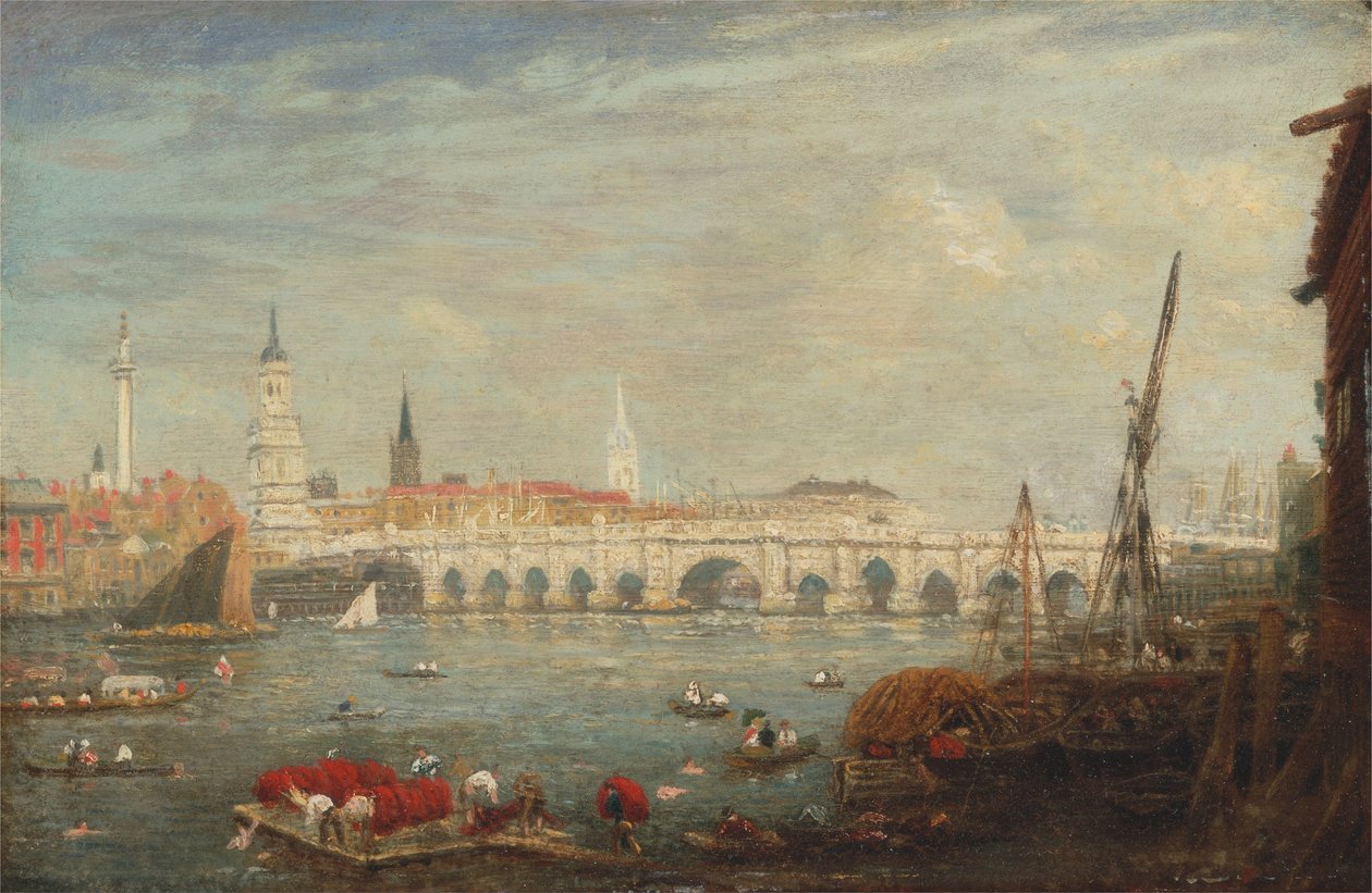 Pomnik i most London Bridge autorstwa Frederick Nash