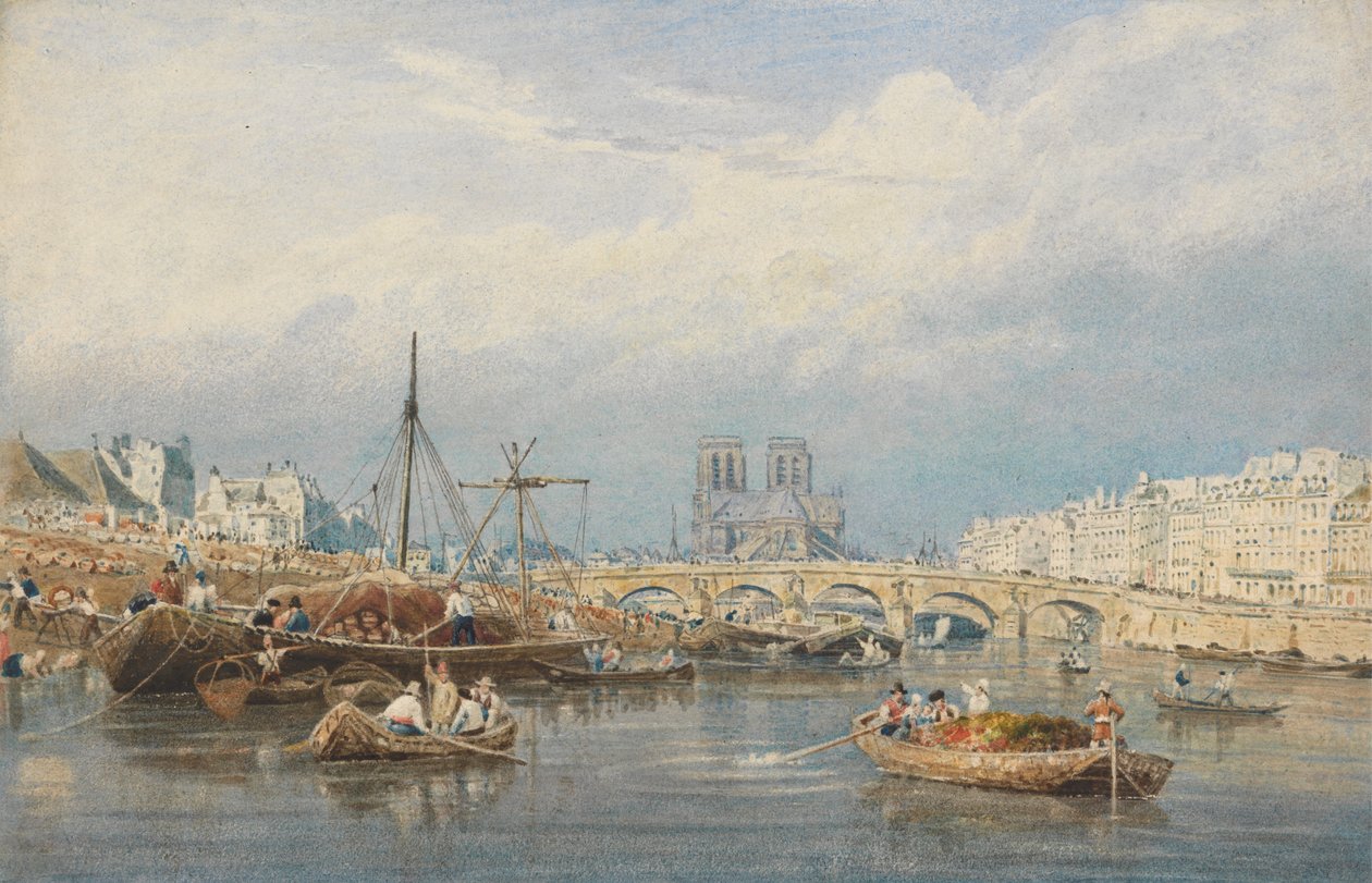 Sekwana z Notre Dame autorstwa Frederick Nash