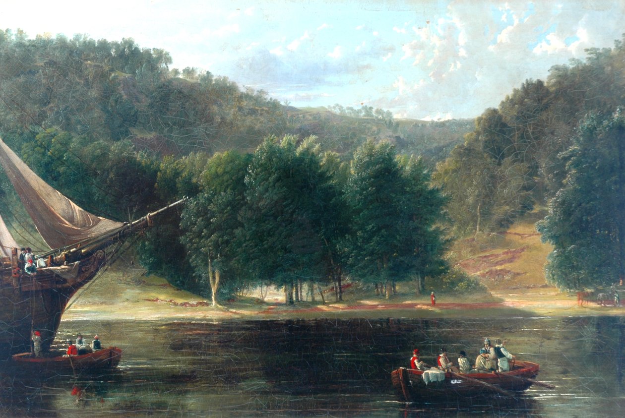 Scena Wybrzeża, 1835 autorstwa Frederick Richard Lee