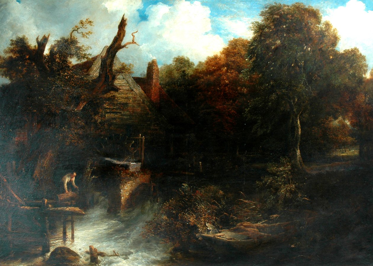 Stary młyn wodny, North Devon autorstwa Frederick Richard Lee