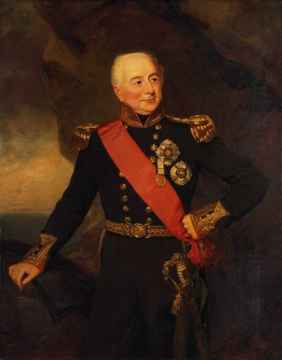 Admirał Sir William Hargood (1762-1839), początek XIX wieku (obraz olejny) autorstwa Frederick Richard Say
