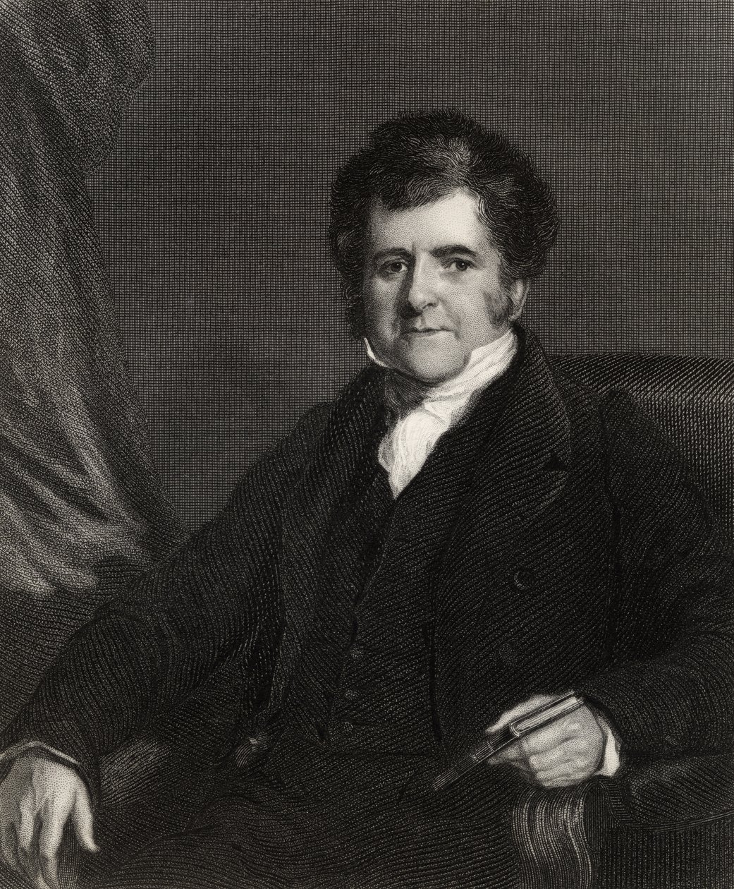 Richard Bright, grawerowane przez H. Cocka, z „Narodowej Galerii Portretów, tom I”, wydana ok. 1820 r. autorstwa Frederick Richard Say