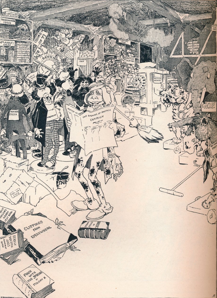 Pokój własności sprytnego rysownika, ok. 1890 r. autorstwa Frederick Richardson