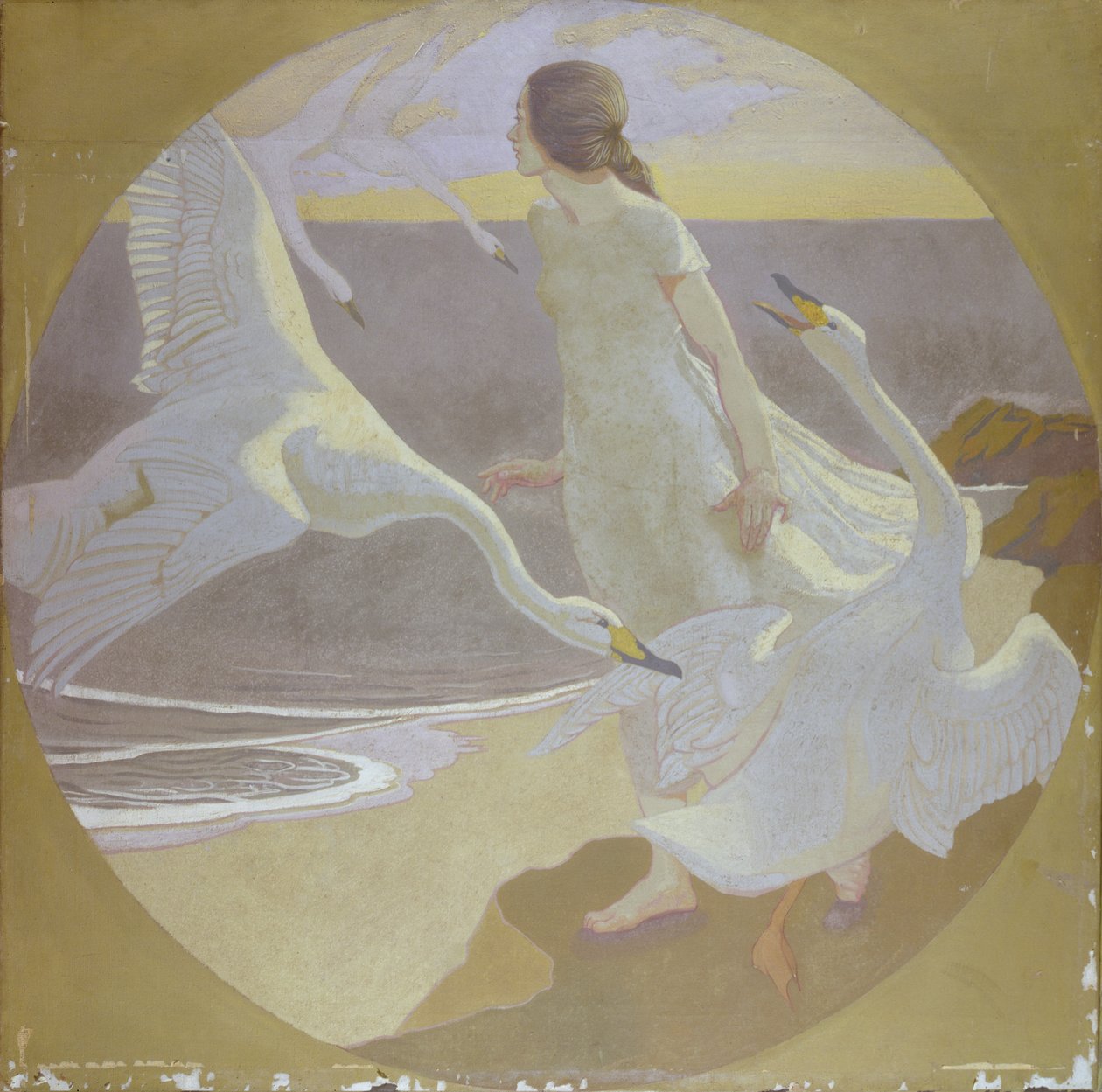 Ilustracja z bajki (olej na płótnie) autorstwa Frederick Samuel Beaumont