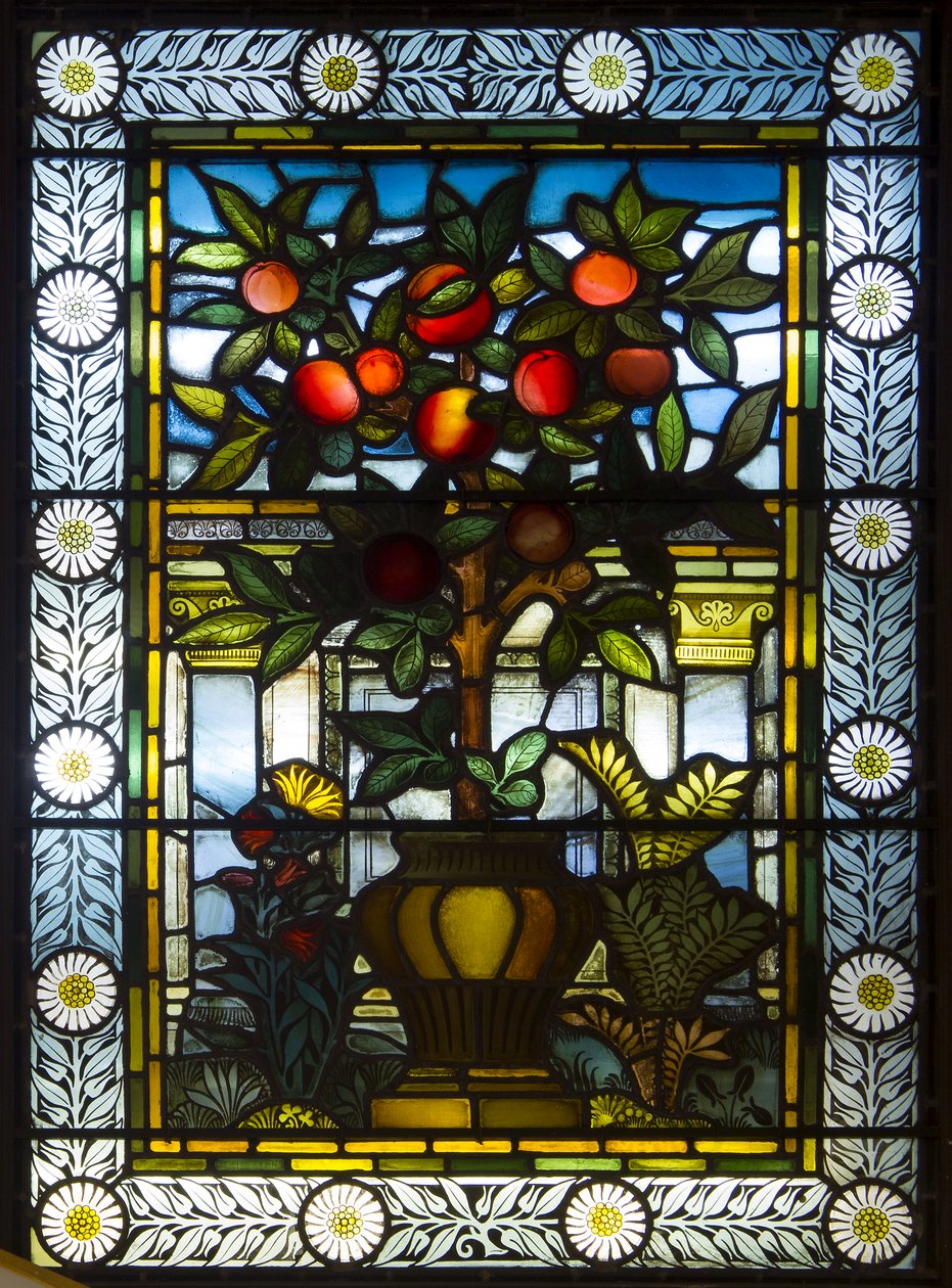 Londyn, Salon Thomas Goode, South Audley Street, GE Cooke, przypisywany Frederick Vincent Hart (1843-1914), Owocujący Krzew, 1876 autorstwa Frederick Vincent Hart