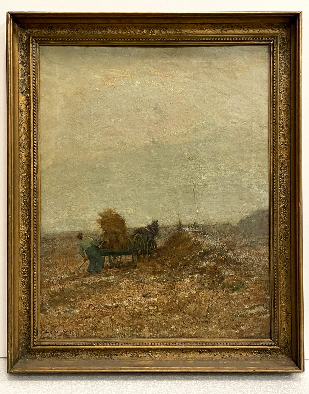 Mroźny poranek (olej na płótnie) autorstwa Frederick W. Kost