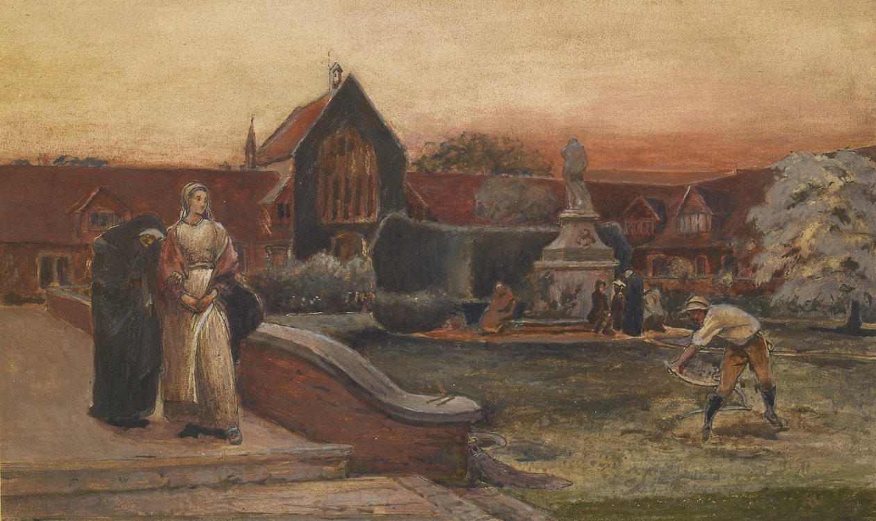 Studium dla "Przystani schronienia autorstwa Frederick Walker