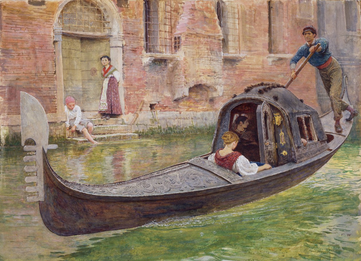 Gondola, 1868 autorstwa Frederick Walker