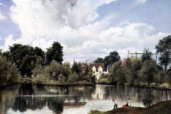 Krajobraz rzeki, Suffolk autorstwa Frederick Waters Watts