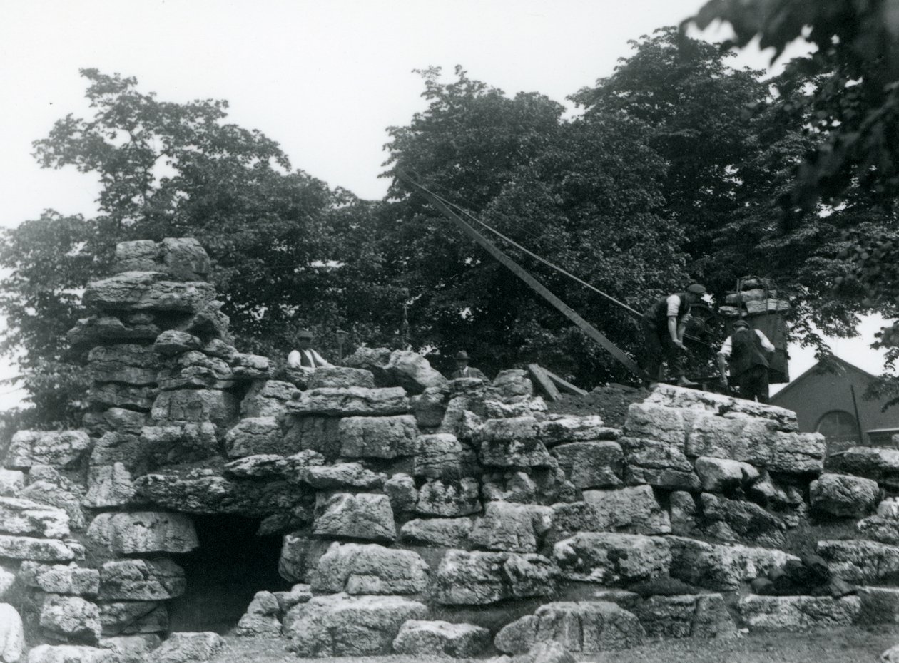 Budynek ElandAntelope Paddock w londyńskim zoo, czerwiec 1924 autorstwa Frederick William Bond