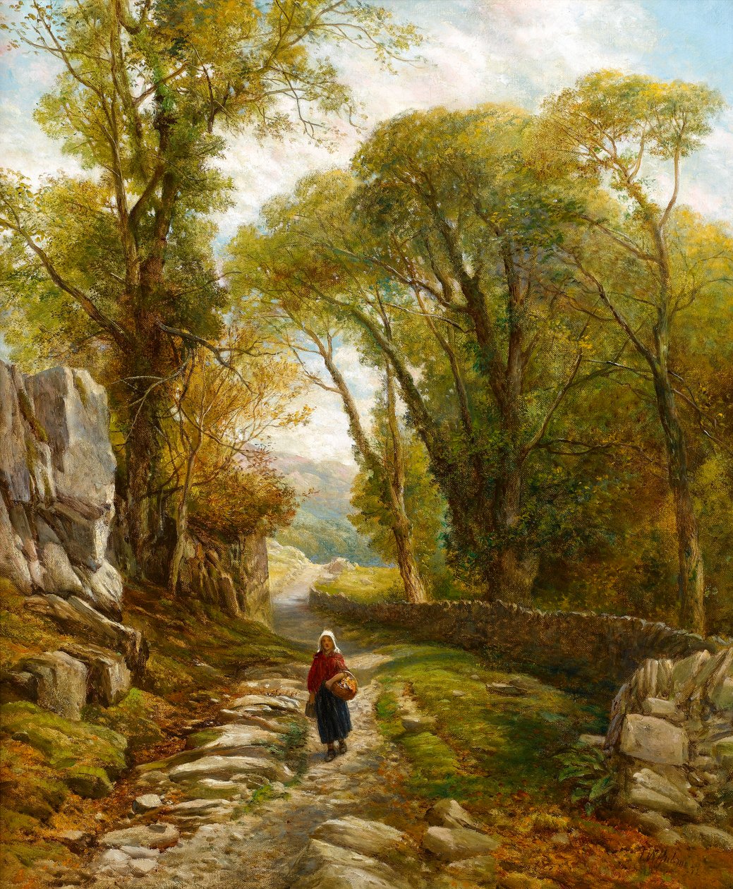 Spacer po lesie, 1872 autorstwa Frederick William Hulme