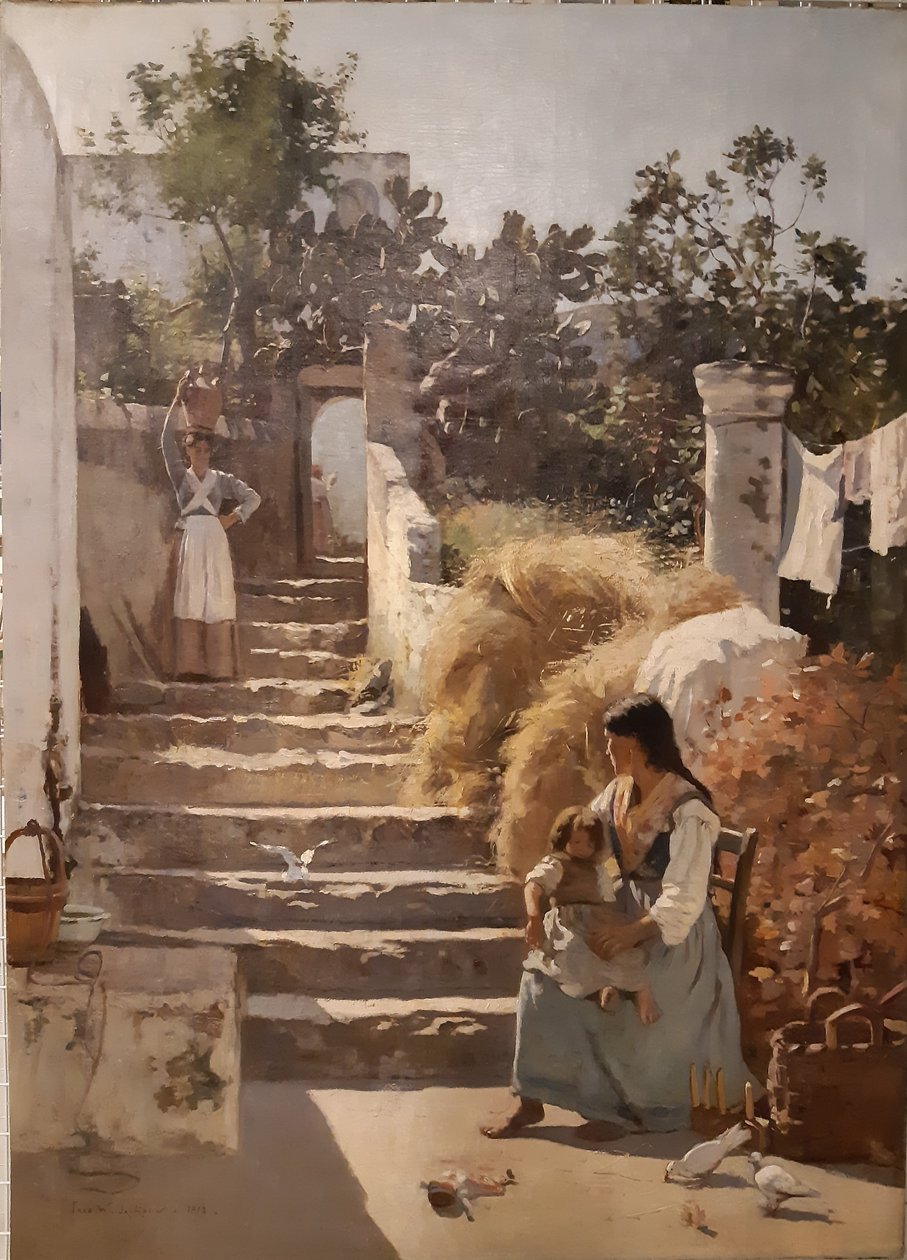 Scena na Capri autorstwa Frederick William Jackson