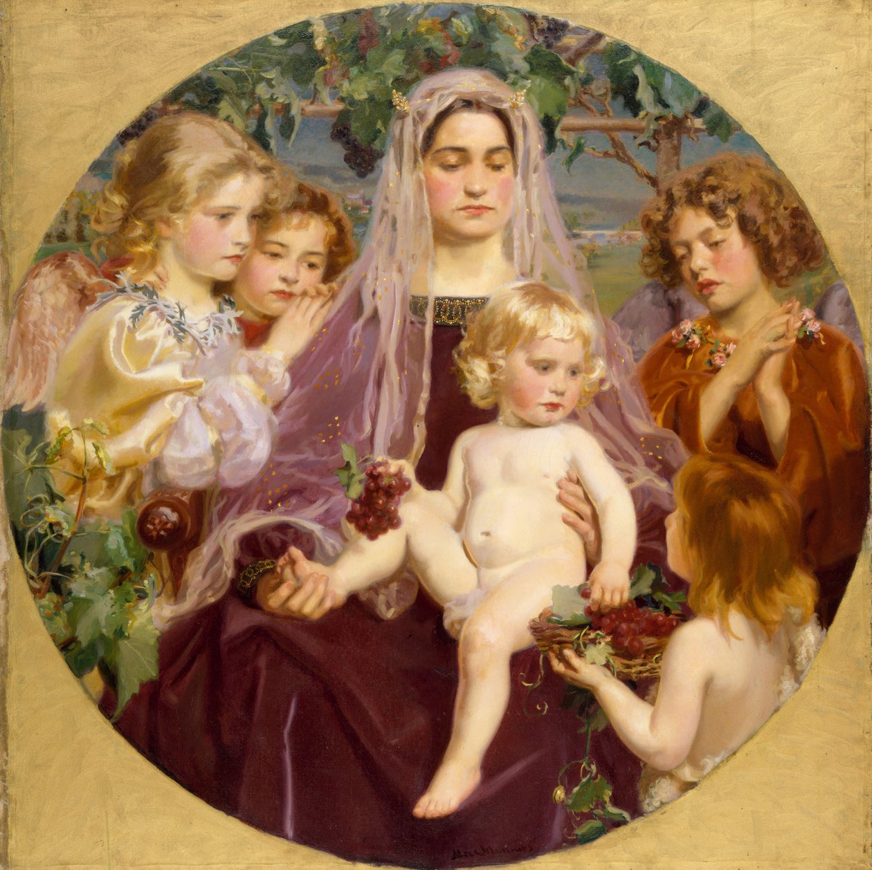 Madonna z Giverny, 1901 autorstwa Frederick William MacMonnies