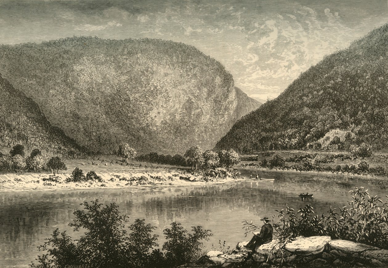 „Delaware Water-Gap”, 1872. autorstwa Frederick William Quartley