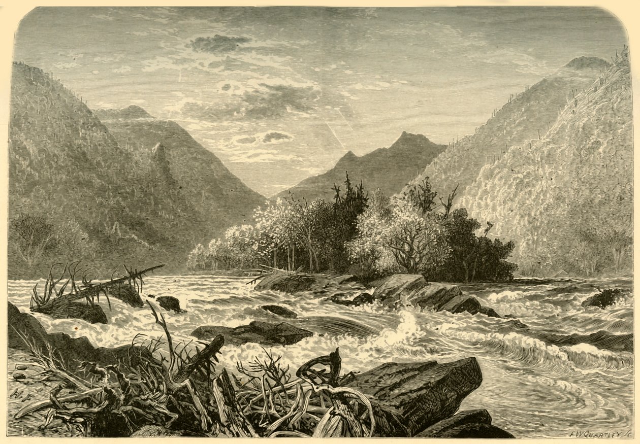 „Wyspa górska”, 1872. autorstwa Frederick William Quartley