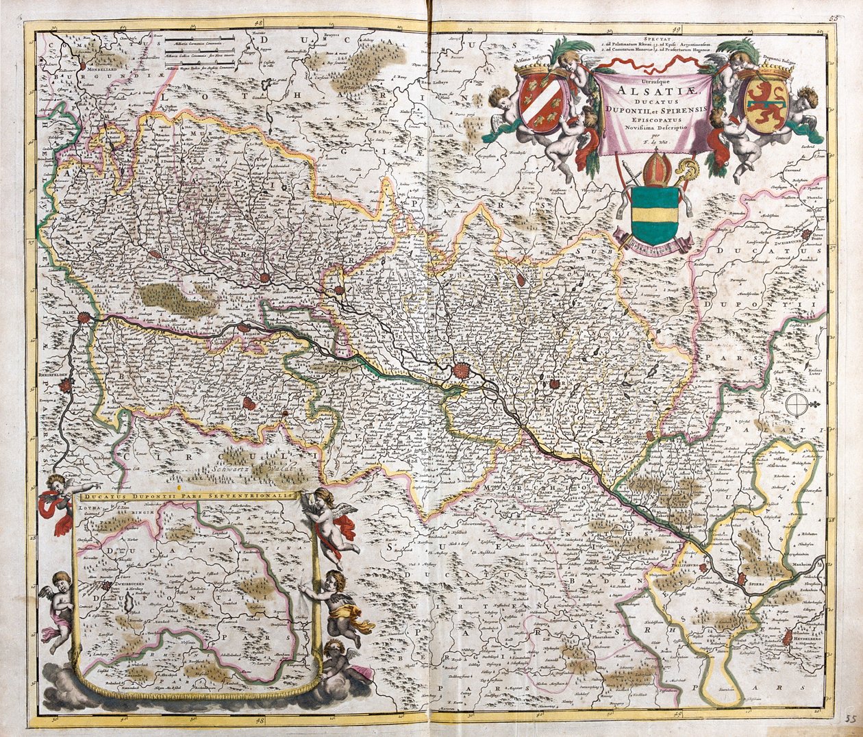 Alzacja, Francja autorstwa Frederick de Wit