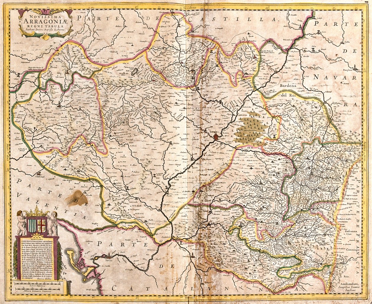 Aragonia, Hiszpania autorstwa Frederick de Wit