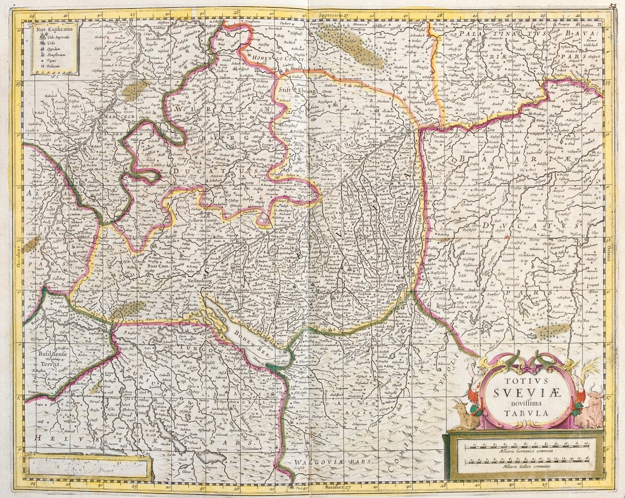 Badenia-Wirtembergia, Bawaria, Niemcy autorstwa Frederick de Wit