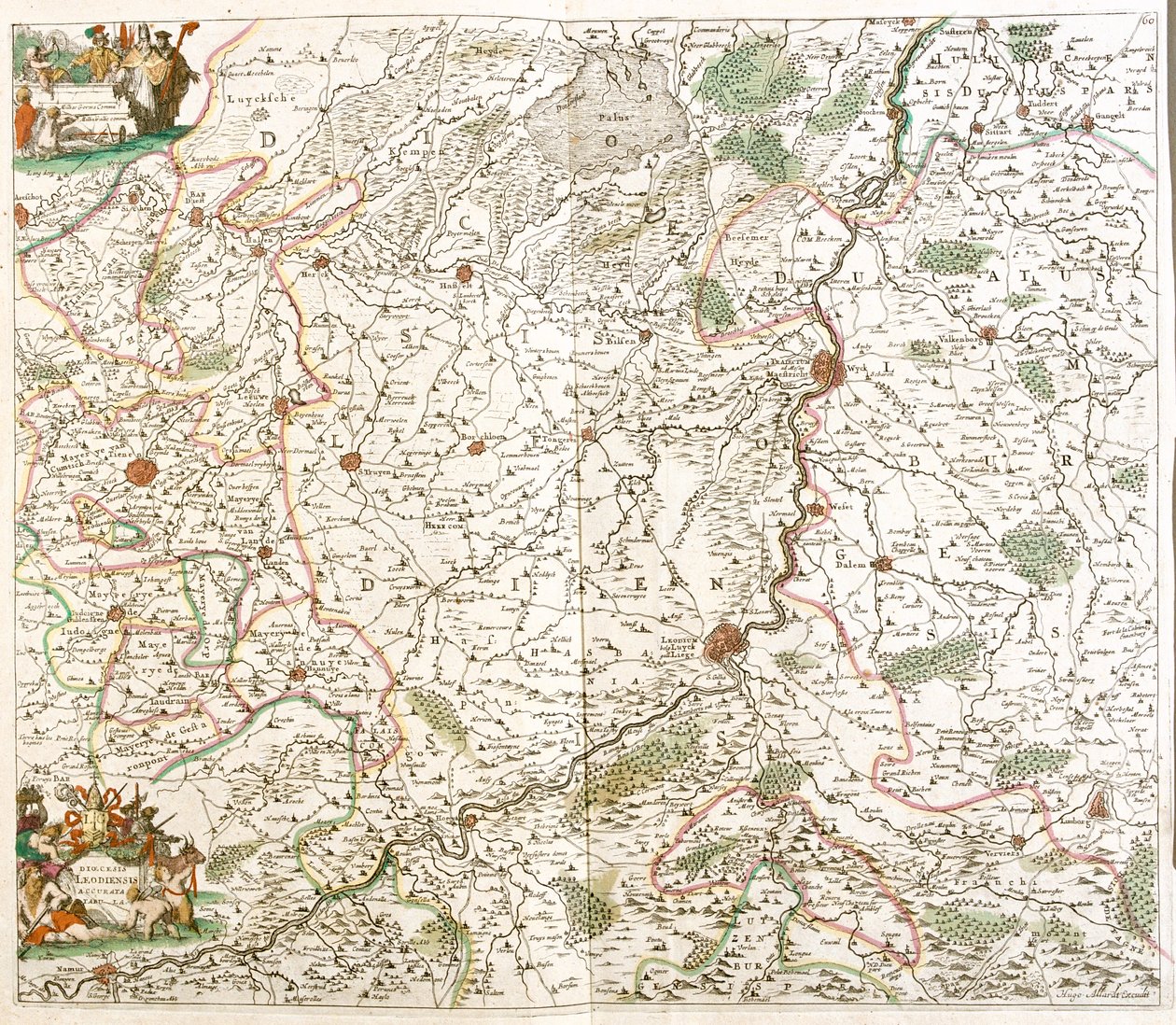 Belgia, Holandia autorstwa Frederick de Wit