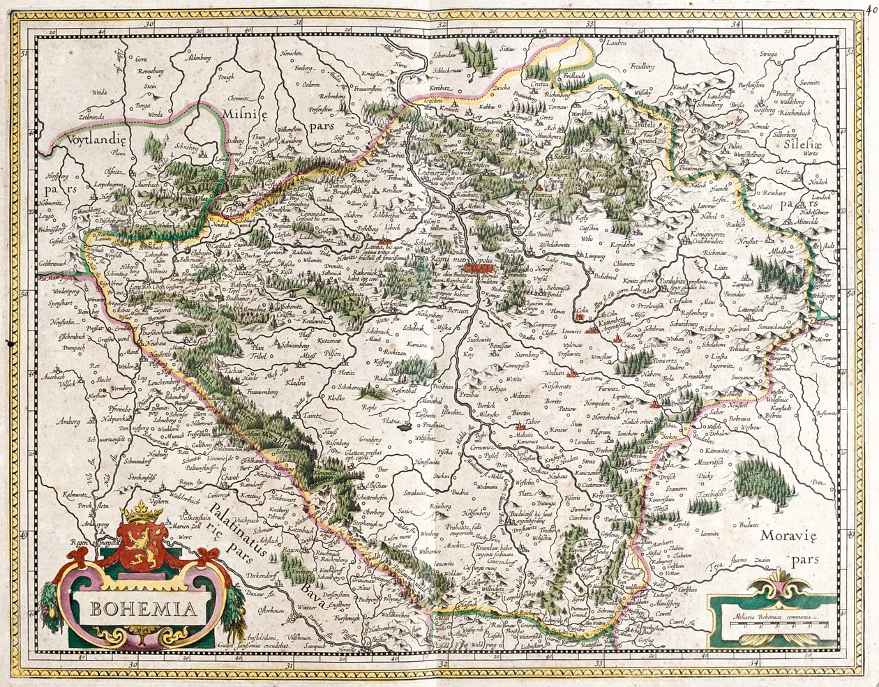 Republika Czeska autorstwa Frederick de Wit