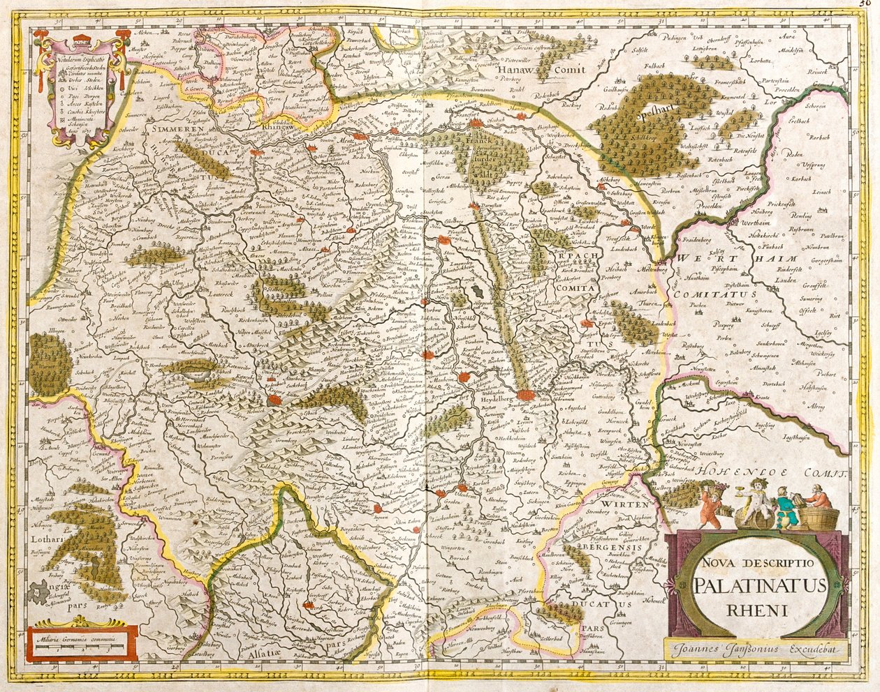 Hesja, Badenia-Wirtembergia, Niemcy autorstwa Frederick de Wit