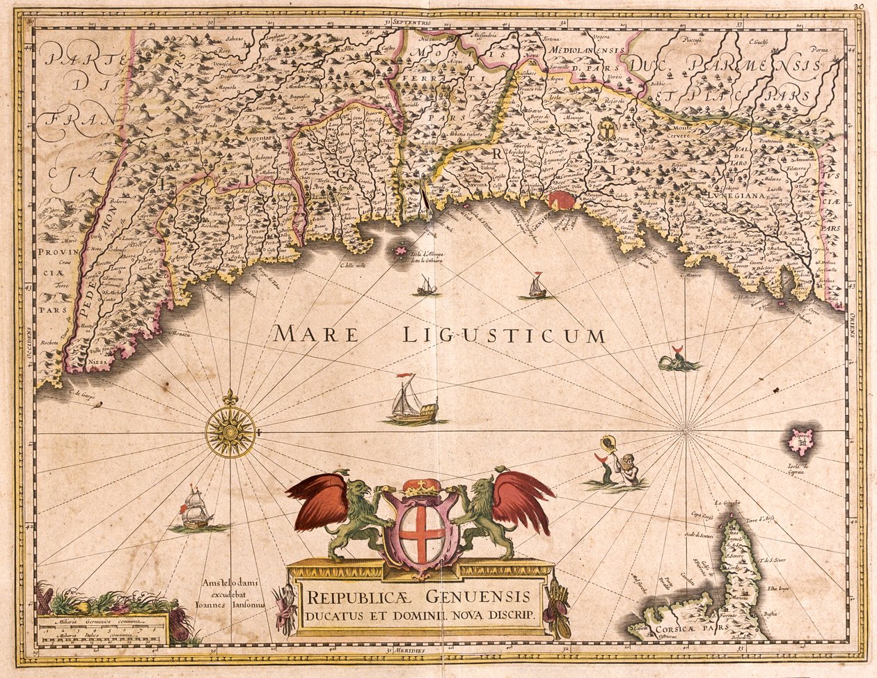Liguria, Włochy autorstwa Frederick de Wit
