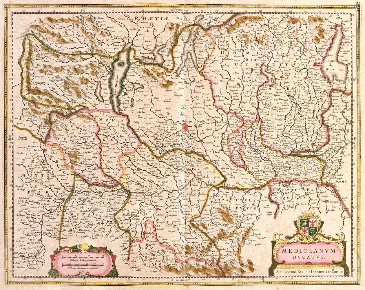 Lombardia, Włochy autorstwa Frederick de Wit