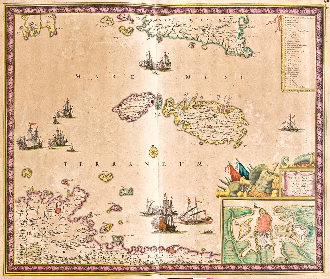 Malta autorstwa Frederick de Wit