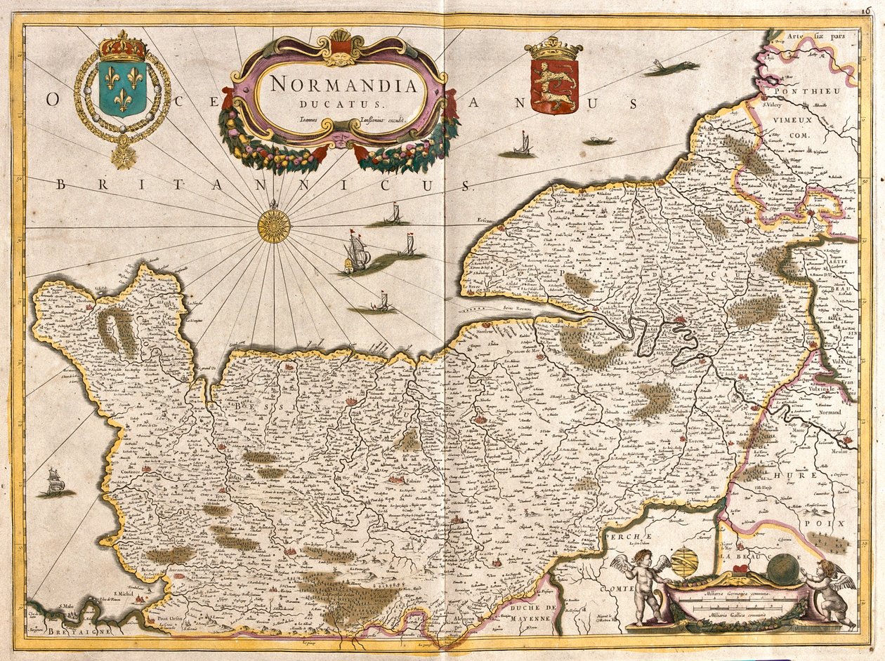 Normandia, Francja autorstwa Frederick de Wit