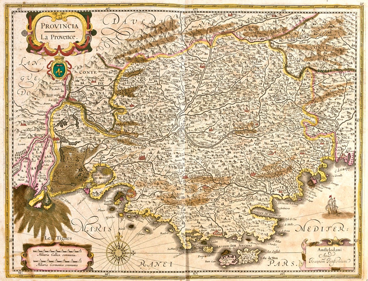 Prowansja, Francja autorstwa Frederick de Wit