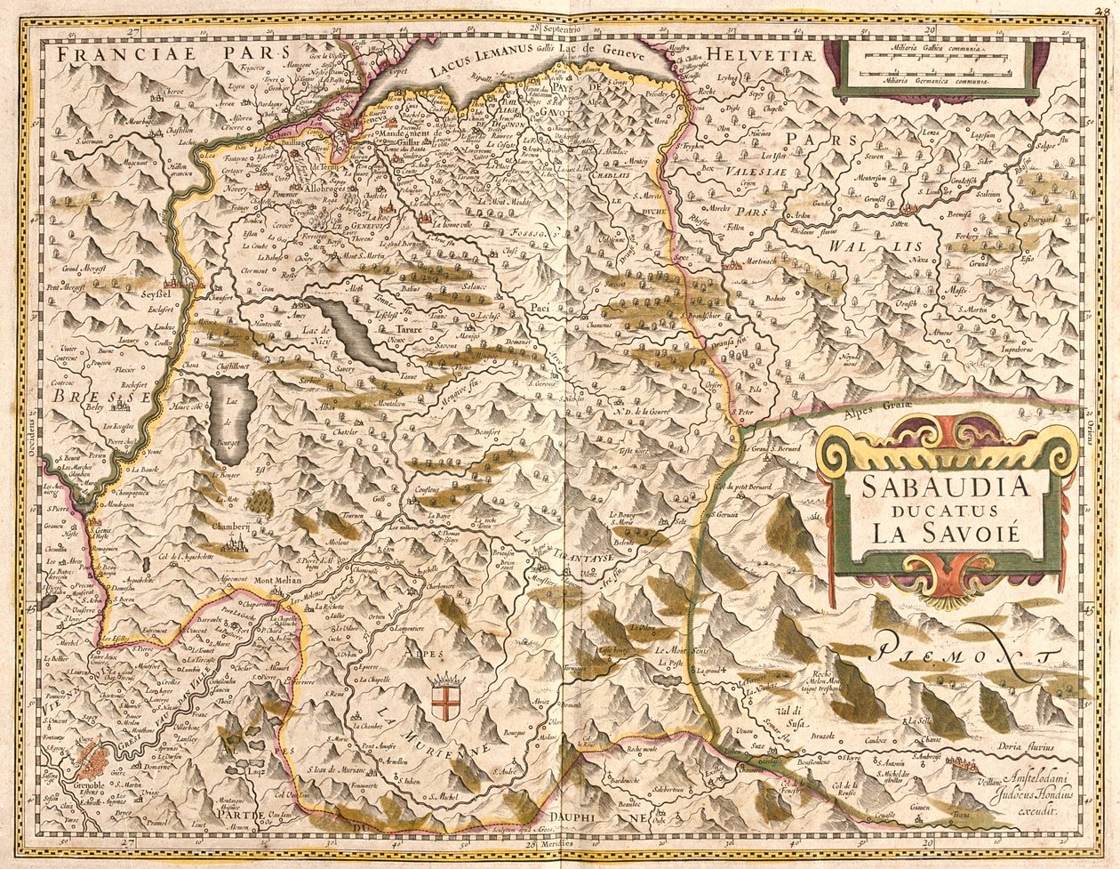 Sabaudia, Francja autorstwa Frederick de Wit