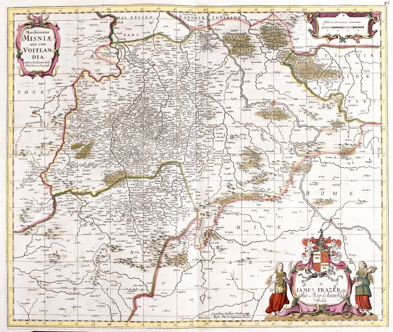 Saksonia, Niemcy autorstwa Frederick de Wit