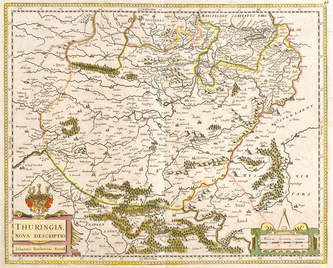 Turyngia, Niemcy autorstwa Frederick de Wit