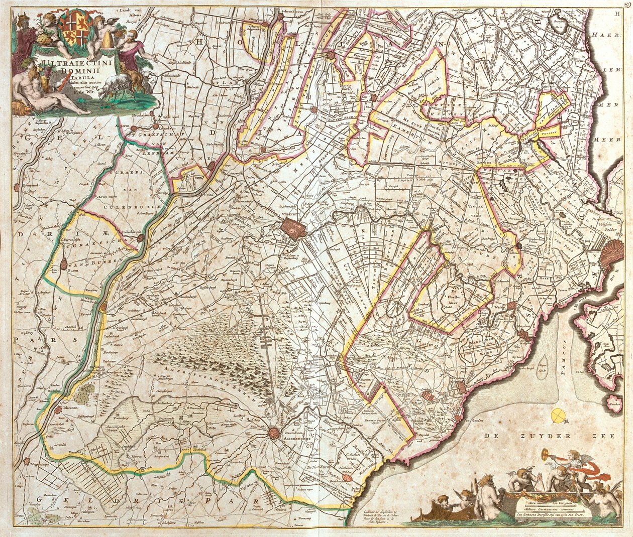 Utrecht, Holandia Północna, Limburgia, Geldria, Holandia autorstwa Frederick de Wit
