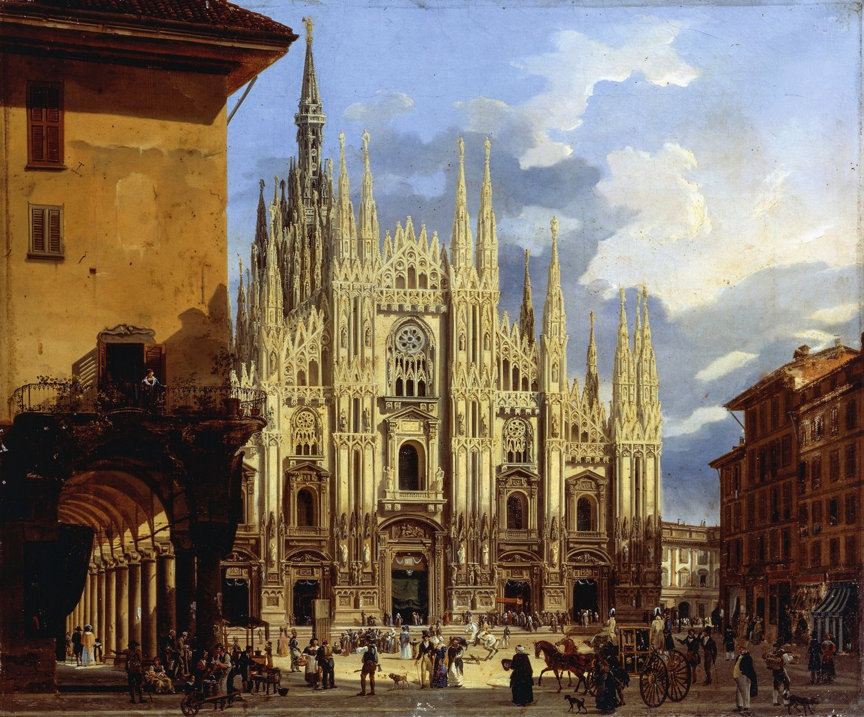 Mediolan, Piazza del Duomo (Plac Katedralny) autorstwa Frederico Moja