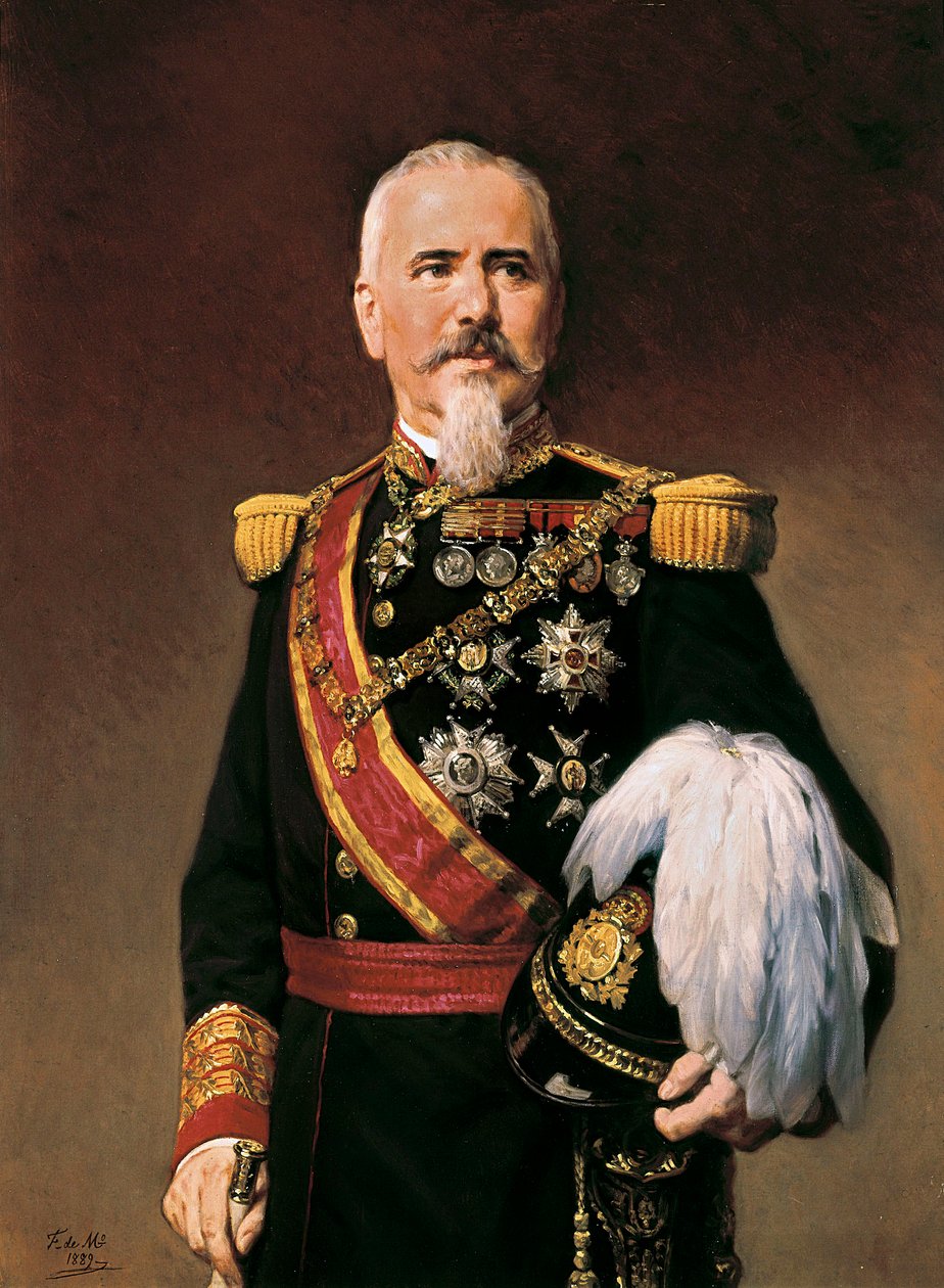 Portret Arsenio Martineza Camposa Antona (1831-1900), hiszpańskiego polityka i wojska, ok. 1880 (olej na płótnie) autorstwa Frederico de Madrazo